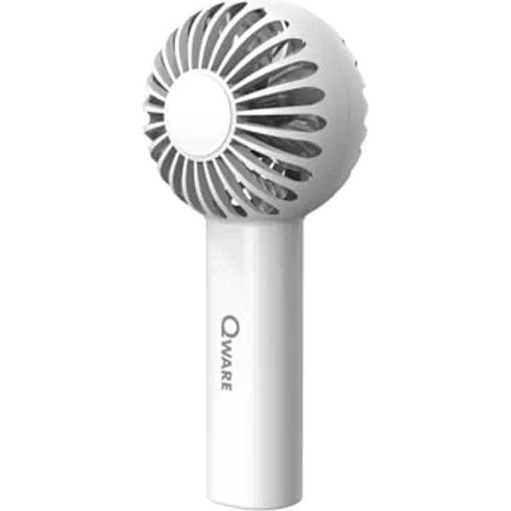 Qware Gaming Handventilator Mini Ventilator mit Akku, 3 Geschwindigkeitsstufen, USB-C und Trageschlaufe, 86 g – Bild 1