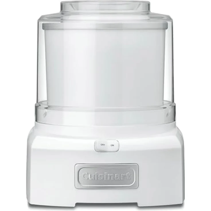 Cuisinart Cool Scoops Eismaschine ICE21, 1.4L Familiengröße, Gelato & Sorbet Maker, Kunststoff, Weiß, in 25 Minuten selbstgemacht – Bild 1