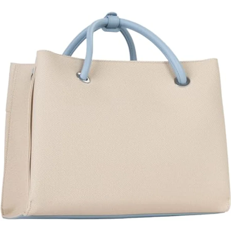 Valentino Alexia Summer Shopper Tasche, 35 cm, blau, 100% Polyurethan – Bild 4