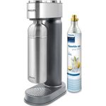 Philips GoZero Soda maker ADD4905SV/10, Grey, 1 L STAINLESS STEEL dishwasher safe water bottle, CO2 cylinder for 60 L