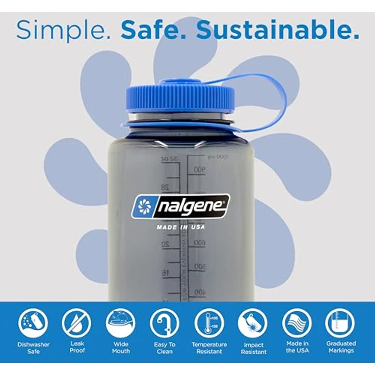 Nalgene Trinkflasche 'WH Sustain', 1 L grau – Bild 3