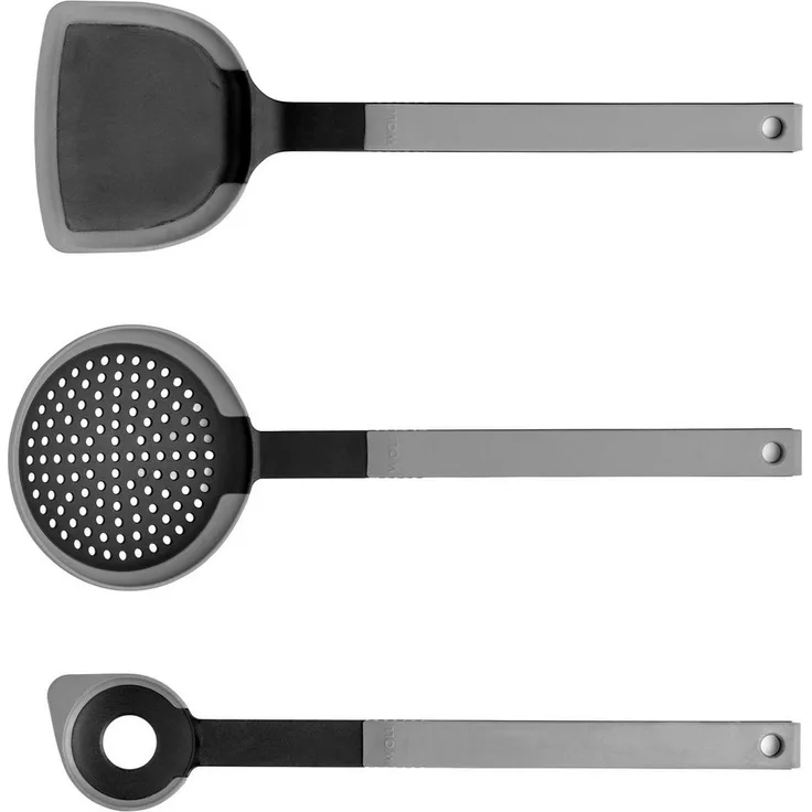 WOLL Kochbesteck-Set Cook it, 3-teiliges Küchenhelfer-Set aus hochwertigem Kunststoff und Silikon, hitzebeständig bis 220°C