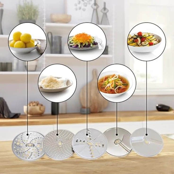 Bosch Hausgeräte MUZS68VL Zubehör-Set VeggieLove, Scheiben Edelstahl – Bild 4