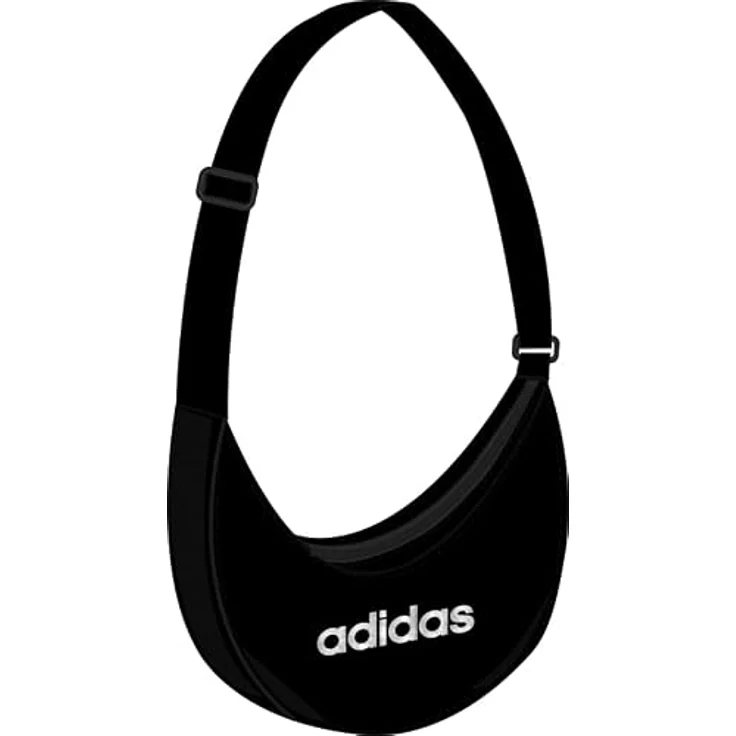 adidas Sportswear Schultertasche LINEAR ESSENTIALS FESTIVAL TASCHE, kompakte Umhängetasche mit glitzerndem Logo, schwarz – Bild 7