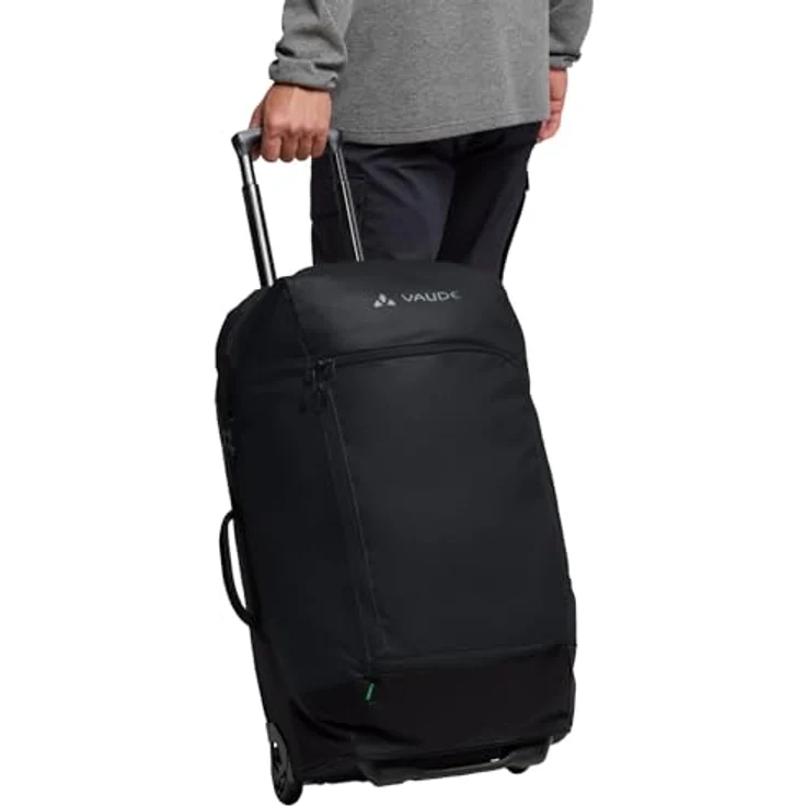 Vaude CityTravel, Koffer Schwarz, moderner Reisetrolley 60 l mit flexibler Packlösung und nachhaltigem Material – Bild 7