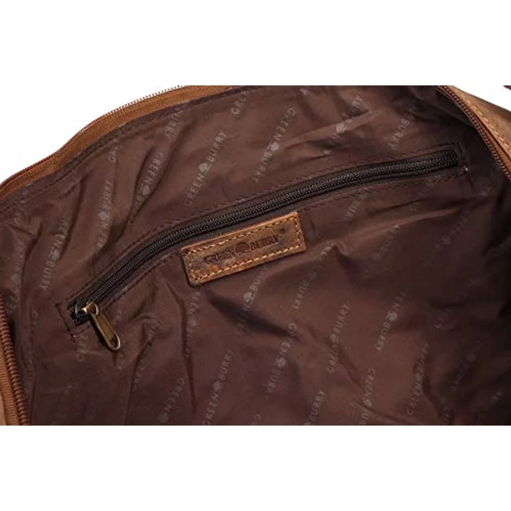 Greenburry Vintage Weekender Reisetasche, Leder 50 cm, braun, 100% Leder, 50 x 26 x 36 cm – Bild 7