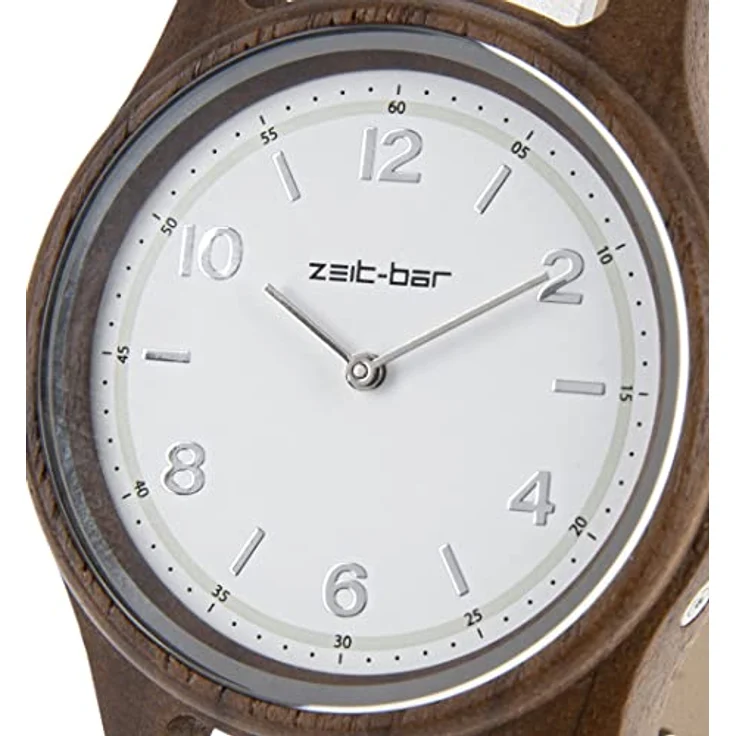Zeit-Bar Funk-Armbanduhr Damen - Herren, Holzgehäuse mit deutschen Funktechnologie – Bild 4
