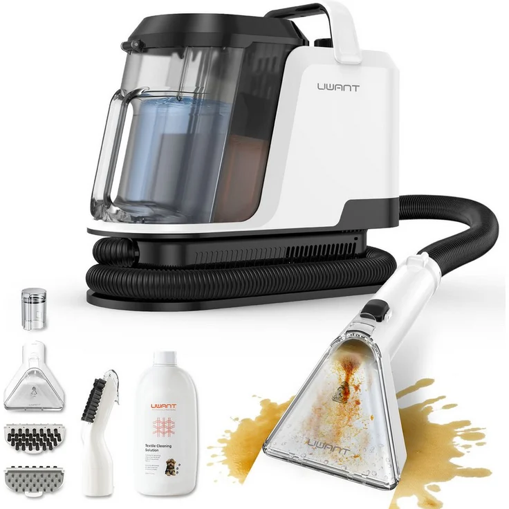 UWANT Uwant Y100 Teppichreinigungsgerät, 600 W Waschsauger mit 18000 Pa Saugkraft, Selbstreinigung, 1,2 L Tanks, kompakt