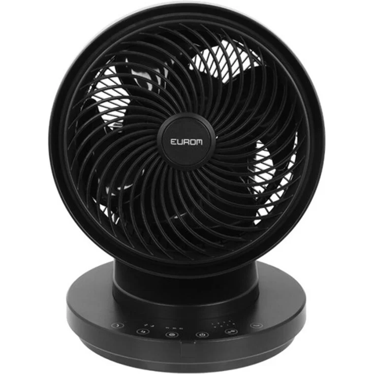 Eurom Vento 3D Silent Comfort Ventilator, 26,5 cm, schwarz, mit 3D-Oszillation und leisen Betriebsmodi