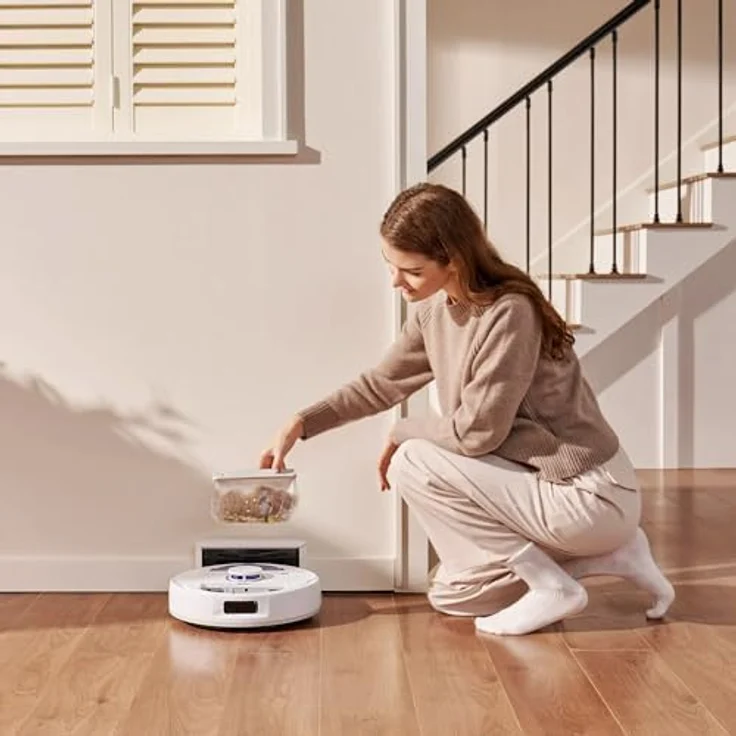Narwal Freo X Plus Robot Vacuum, Staubsauger Roboter mit Zero Tangling Brush, 7800Pa Saugkraft, 2-in-1 Mop & Staubsauger, Weiss – Bild 7