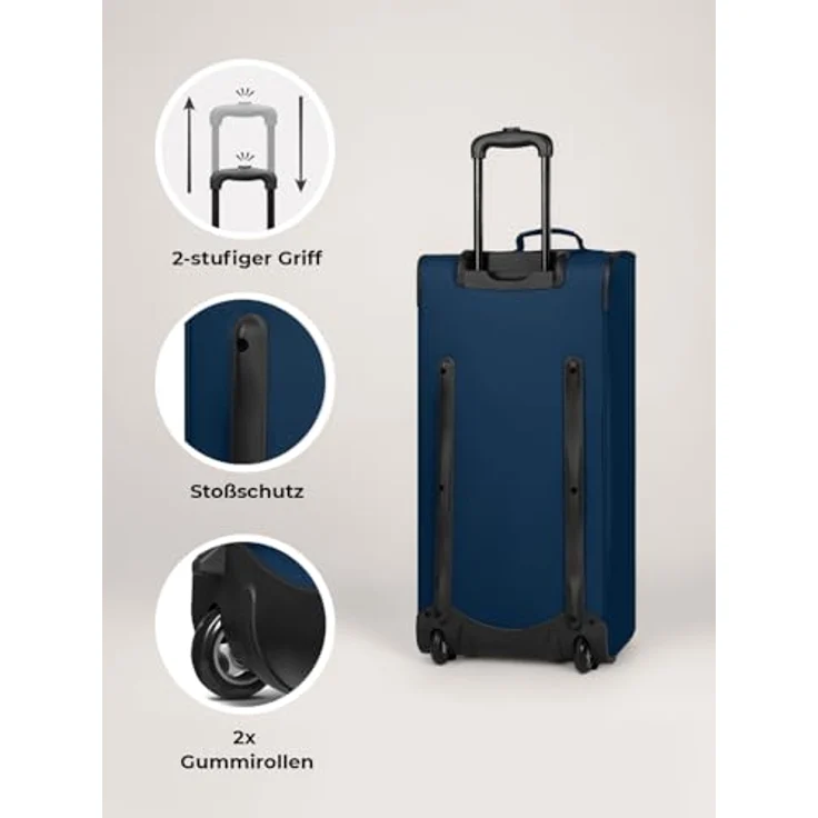 Redolz Duffle Essentials 2 Rollen Reisetasche 71 cm navy – Bild 6