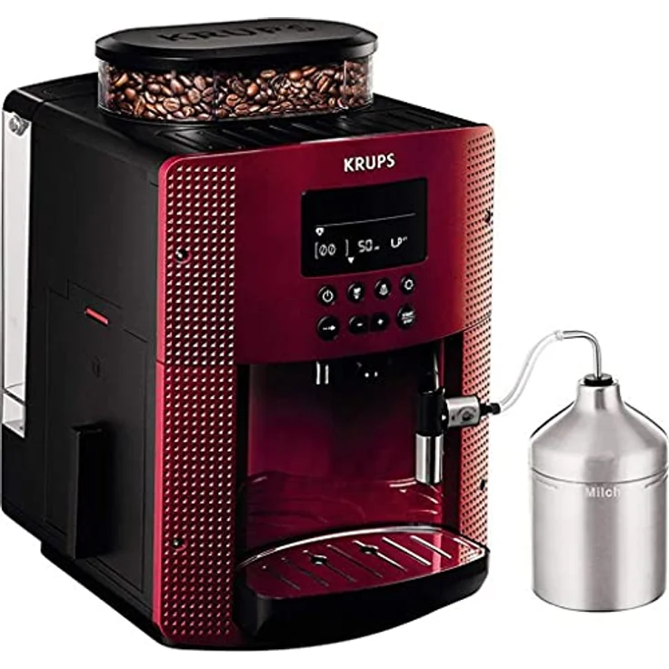 Krups EA816570 Kaffeemaschinen, Espresseria Automatic Display, rot, mit Milchsystem – Bild 2