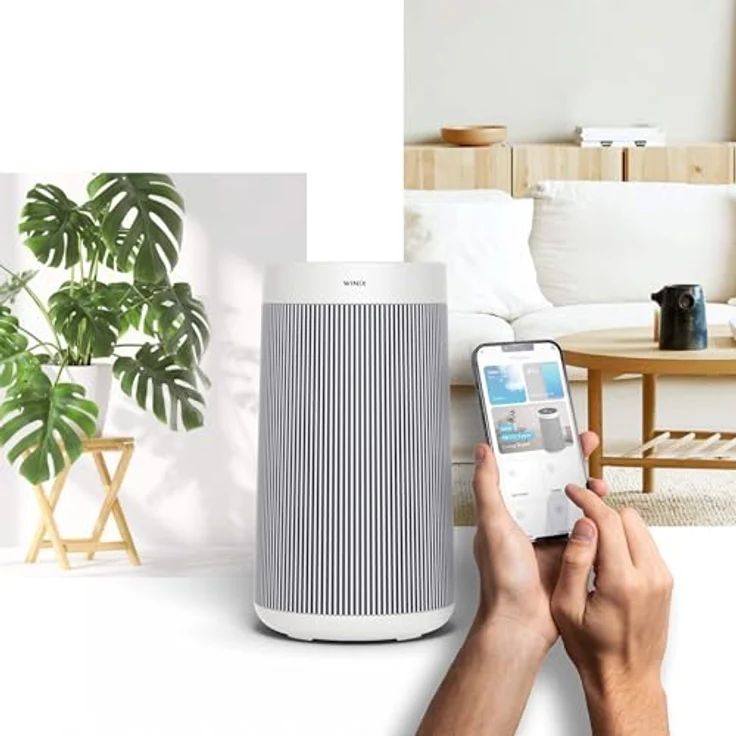 WINIX T800 WIFI Luftreiniger, HEPA Luftfilter für Allergiker, CADR 500m³/h, für Räume bis 120㎡, Alexa-fähig, automatische Luftqualitätsanzeige – Bild 2