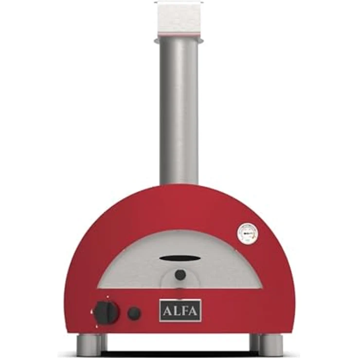 Alfa Forni Tragbarer Gas Pizzaofen MODERNO PORTABLE Antik Rot, mit Heat Genius-Technologie und schnellem Garen – Bild 3