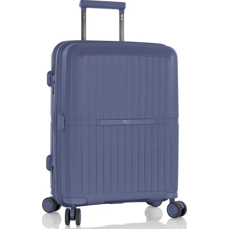 Heys Hartschalen-Trolley AirLite, 53 cm, 4 Rollen, Handgepäck-Koffer mit TSA Schloss und Volumenerweiterung, schwarz