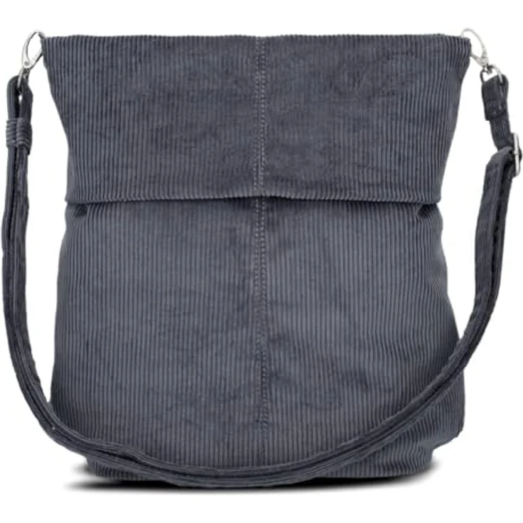 ZWEI Mademoiselle M12, Handtasche Umhängetasche aus weichem Kunstleder, schwarz, 31 x 13 x 32 cm – Bild 6