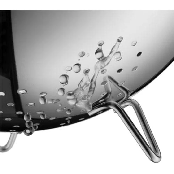 WMF Gourmet Sieb Edelstahl 24 cm, Seiher mit Standfüßen, Nudelsieb, Küchensieb, Cromargan Edelstahl, spülmaschinengeeignet – Bild 2