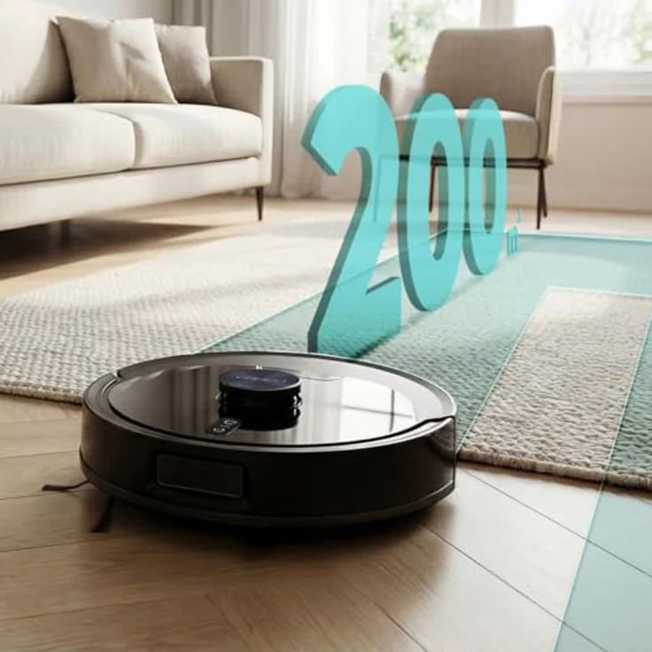 Cecotec Conga M60 Pro, Beutelloser Staubsauger-Roboter, Rund, Schwarz, 0,35 l Behälter, 0,46 l Leistung – Bild 4