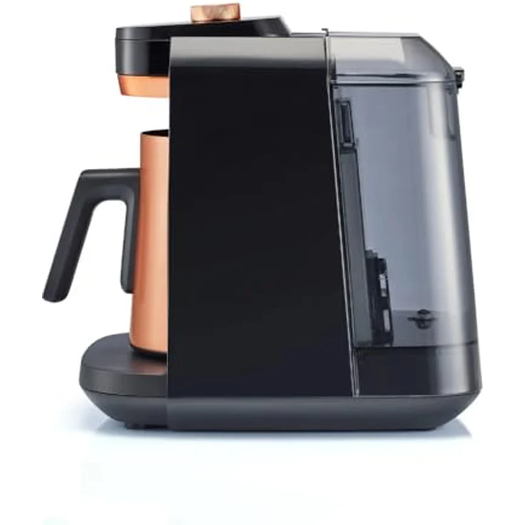 Arzum OKKA Rich Pro Plus, Kaffeezubereiter mit Milchfunktion und Wassertank, Kupferfarbe – Bild 4