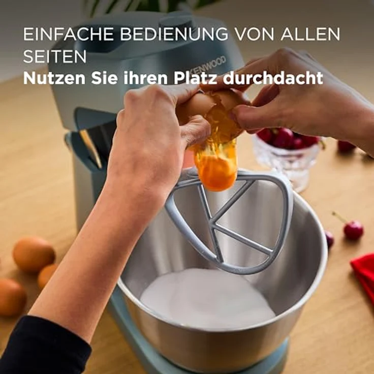 Kenwood Go Küchenmaschine KZM35.000GY, platzsparend, Metallgehäuse, 800W, Blau – Bild 4