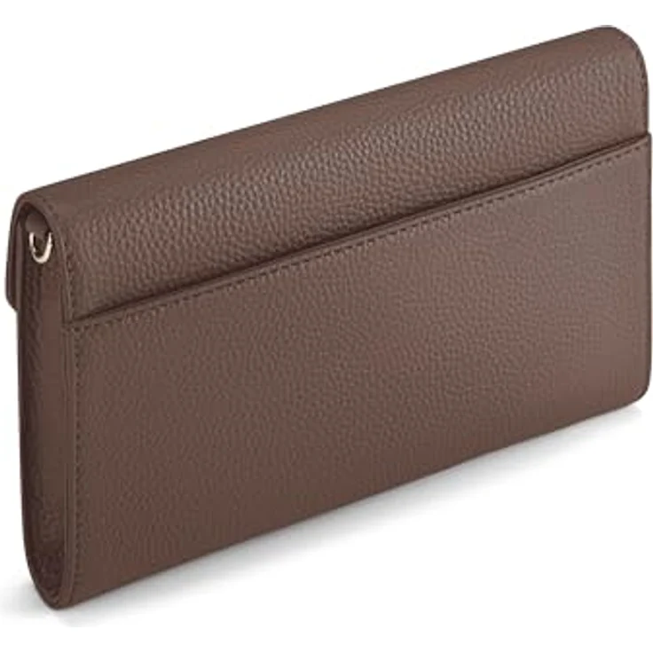 Lazarotti Bologna Leather Clutch Umhängetasche, 100% Leder, 23 cm, grau – Bild 7