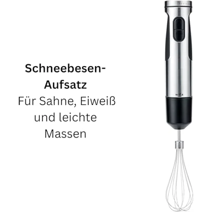 Wilfa Stabmixer FUSION 1500, 1500W Leistung mit Zubehör, silber – Bild 6