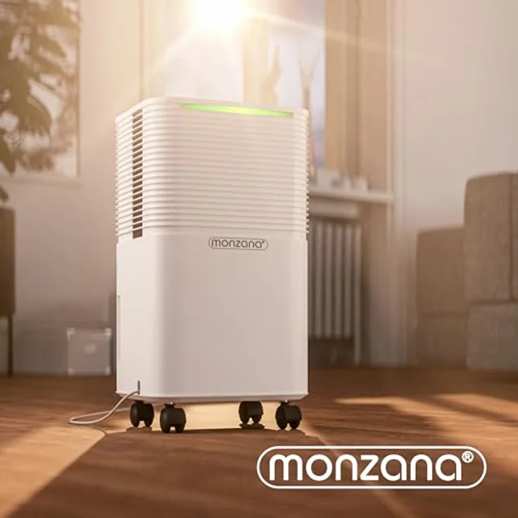 Monzana® Luftentfeuchter elektrisch 15-20m² 12L/Tag LED-Display 24-Std-Timer Raumentfeuchter Bad Wohnung Luftreiniger Allergiker, effizient & leistungsstark – Bild 2