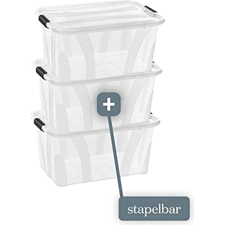 Siena Home Aufbewahrungsbox 14l 3 er Set Anzio – Bild 5