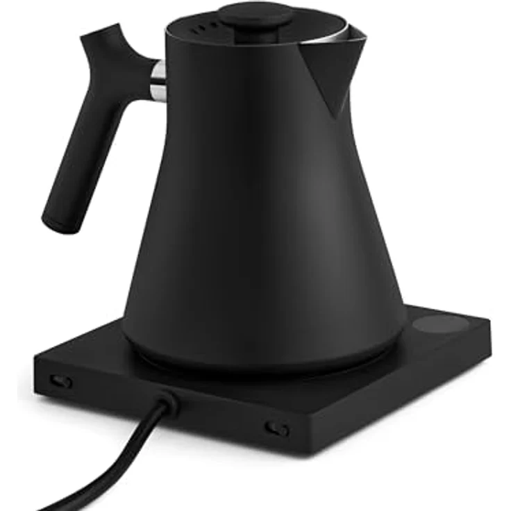 Fellow Corvo EKG Elektrischer Wasserkessel – Elektrische Übergusskanne für Kaffee und Tee – schnellerhitzender elektrischer Wasserkocher – Mattschwarz – 0,9 Liter – Bild 5