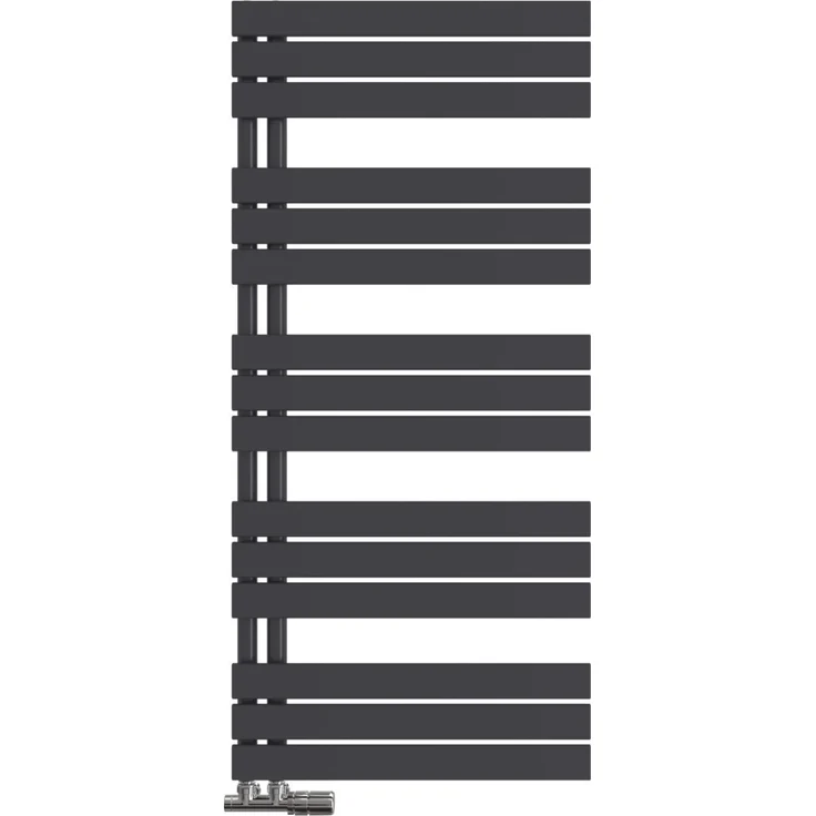 Emke Badheizkörper 130x60cm, 798W Schwarz Handtuchwärmer mit Premium-Stahl und effizienter Wärmeverteilung, Wandmontage