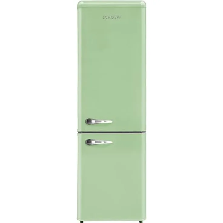 SCHOEPF Kühl-Gefrierkombination Retro RKG265DSG, 249 L, grün, Energieeffizienzklasse A, 4 Sterne Gefriervermögen