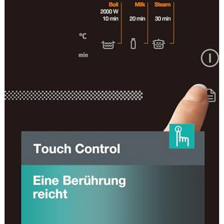 Gorenje Hob ICY2000SP Induction, Number of burners/cooking zones 1, Touch, Timer, Black, Kochfeld, Schwarz – Bild 6