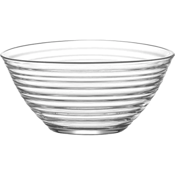 LAV Derin Servierschalen, 6 Stück, aus Glas, 300 ml, 12 cm Durchmesser, spülmaschinenfest