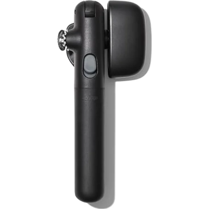 OXO Good Grips Lock & Go Dosenöffner, ergonomischer Dosenöffner mit rutschfestem Griff und Edelstahlrad für freihändige Deckelentfernung – Bild 1