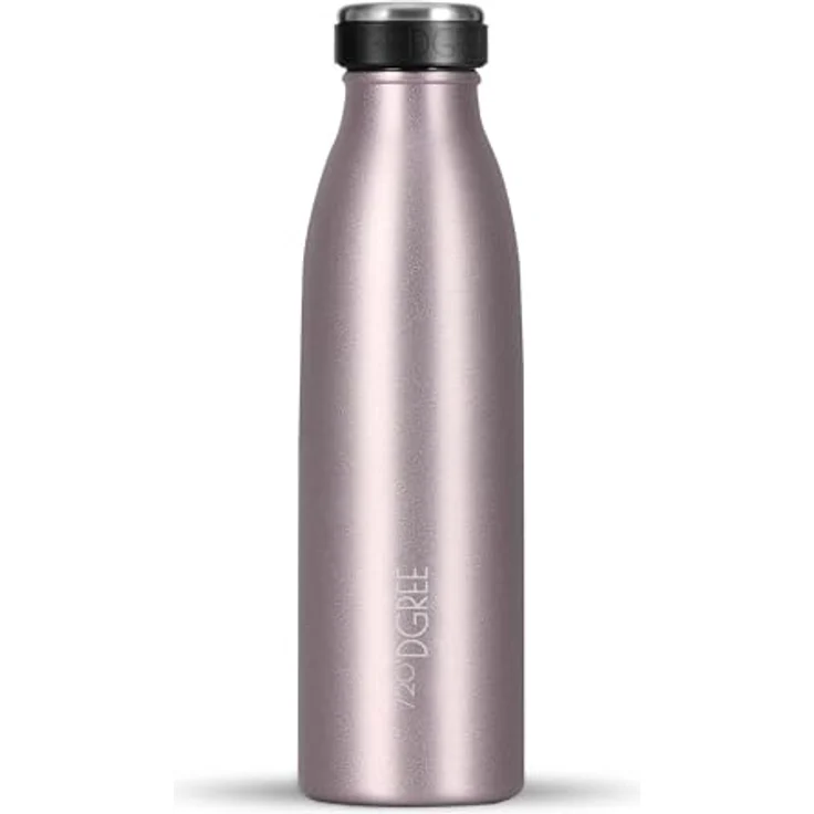 720°DGREE Edelstahl Trinkflasche “milkyBottle”, 500ml, BPA-frei, auslaufsicher, geeignet für Kohlensäure - Kleine Thermosflasche für Kinder, Sport, Schule und Fitness – Bild 1