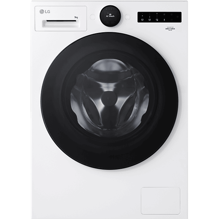 LG F4WX809YC Waschmaschine, 9 kg, 1350 U/Min, WLAN, Energieklasse A, Startzeitvorwahl, 56,5 cm Tiefe, Frontlader