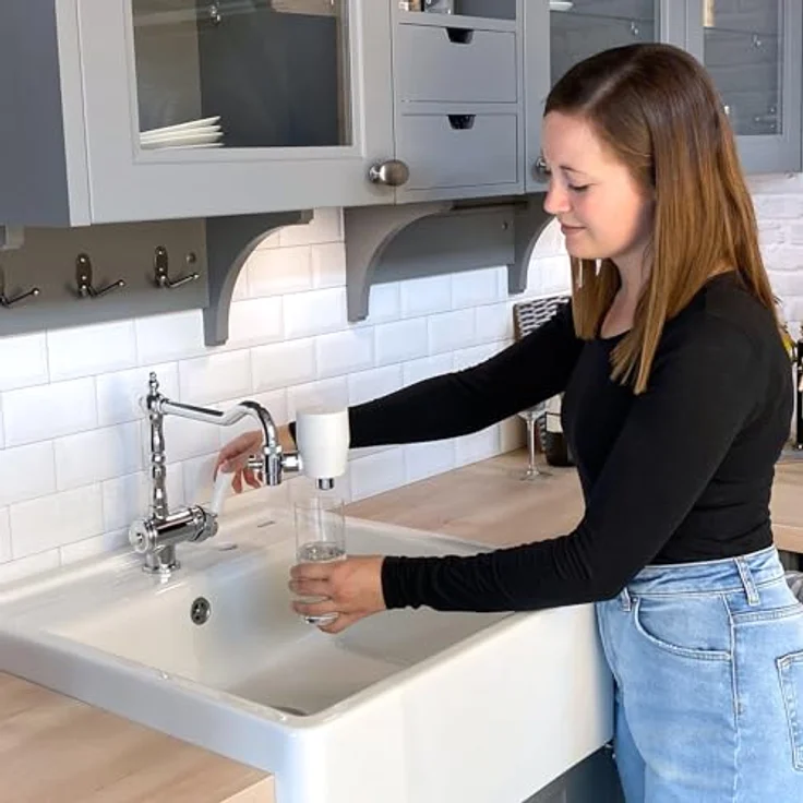 Riva rivaALVA-S Viva EM Wasserfilter am Wasserhahn mit EM Keramik - Schwarz – Bild 4