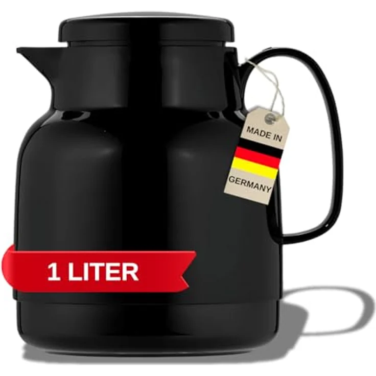 Helios Mondo Kunststoff-Isolierkanne, schwarz, 1 Liter – Bild 2