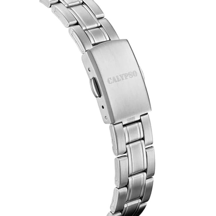 CALYPSO WATCHES Quarzuhr mit rosafarbenem Sunray-Zifferblatt, Datumsanzeige, Edelstahl-Gehäuse und lumineszierenden Zeigern, wasserdicht bis 5 bar – Bild 2