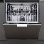 Telefunken GEV6012D, vollintegrierbarer Geschirrspüler 60 cm mit 12 Maßgedecken, 6 Programmen, AquaStop und leiser Betriebslautstärke 45 dB