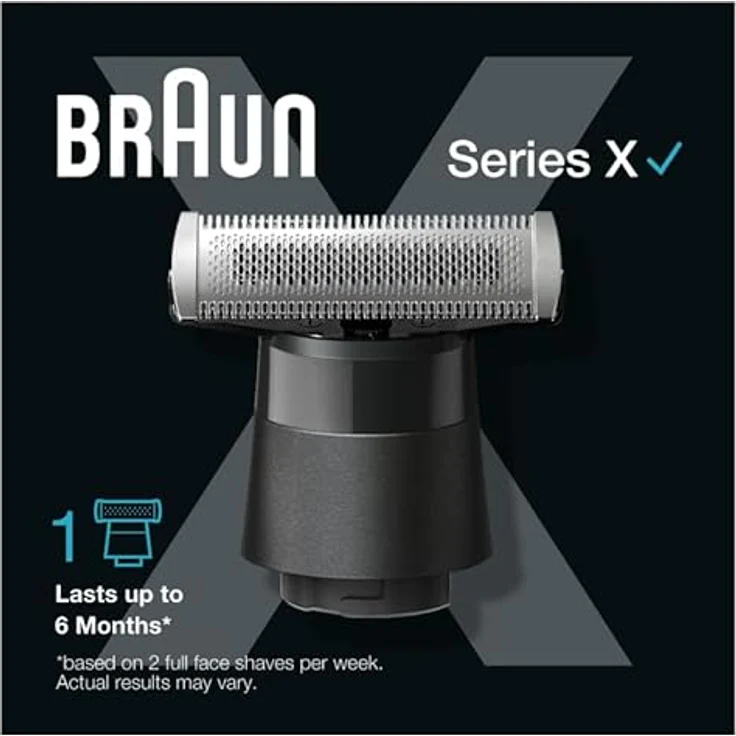Braun Ersatzkopf für X-Serie XT20, Rasierklingen für Herren, schwarz – Bild 2
