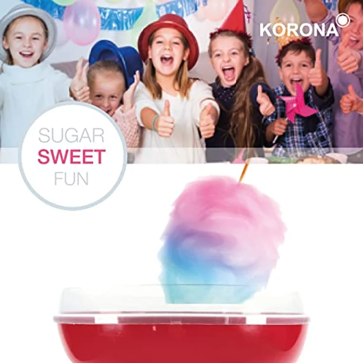 Zuckerwattemaschine | 500 Watt | für selbst gemachte Zuckerwatte | inkl. Messlöffel und Stäbchen – Bild 5