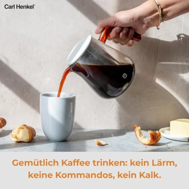 Carl Henkel Kaffeebereiter Arca X-Tract-Brew 0.8L Griff Bernstein – Bild 5