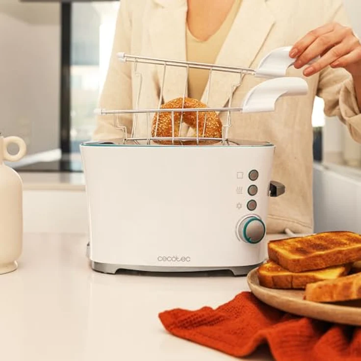 Cecotec Toast&Taste Double W, Vertikaler Toaster mit Doppelschlitz für 2, 650 W – Bild 8