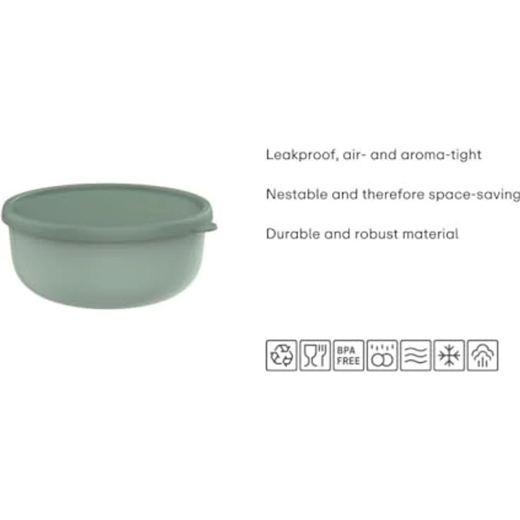 Mepal Mikrowellengeschirrset 3-teilig Lumina - Aufbewahrungsbox - 250 + 750 + 1500 ml - Nordic black – Bild 2