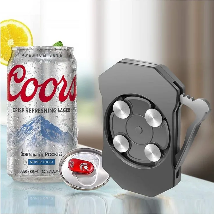 MAVURA Dosenöffner SWINGY Getränkedosenöffner Sicherheitsdosenöffner Manueller Getränke Dosen Öffner Bierdosenöffner ohne scharfe Kanten, PC+ABS Material, 63g, 100mm * 67mm