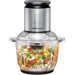 Rommelsbacher Multi Zerkleinerer MZ 600, 2,0 Liter Glasbehälter, kraftvoller Motor, 22-stufige Drehzahlregulierung, Edelstahl-Spezialmesser