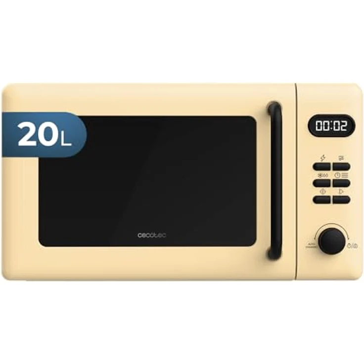 Cecotec Proclean 5110 Grill-Mikrowelle mit 20 l Fassungsvermögen, 700 W Leistung, 800 W Grill und eingebautem LED-Display – Bild 1