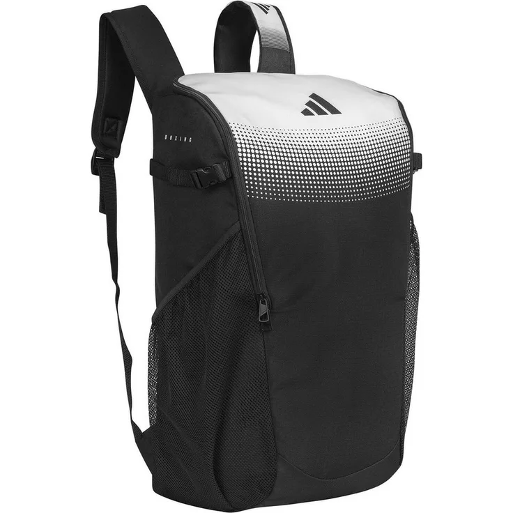 adidas Performance Sportrucksack BackPack Combat Sports, 20L/30L/43L, schwarz/weiß, mit Laptopfach und seitlicher Netztasche