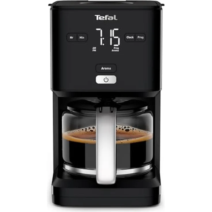 Tefal Smart & Light TT640810 Toaster, digital, 7 Positionen, Schwarz Cafetière Schwarz – Bild 2
